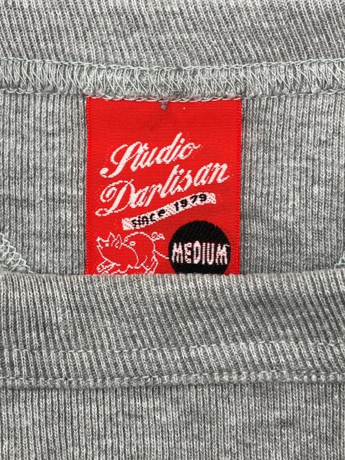 STUDIO D'ARTISAN（ステュディオダルチザン）STUDIO D'ARTISAN (ステュディオダルチザン) 両Vクルーネックスウェット グレー サイズ:Ｍの古着・服飾アイテム