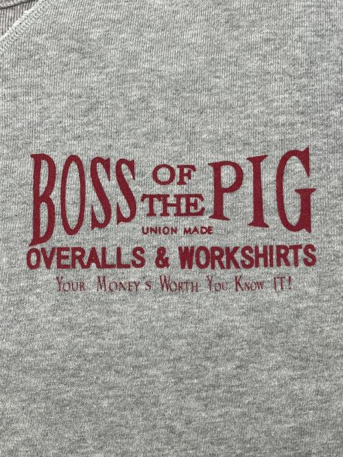 STUDIO D'ARTISAN（ステュディオダルチザン）STUDIO D'ARTISAN (ステュディオダルチザン) 両Vクルーネックスウェット グレー サイズ:Ｍの古着・服飾アイテム