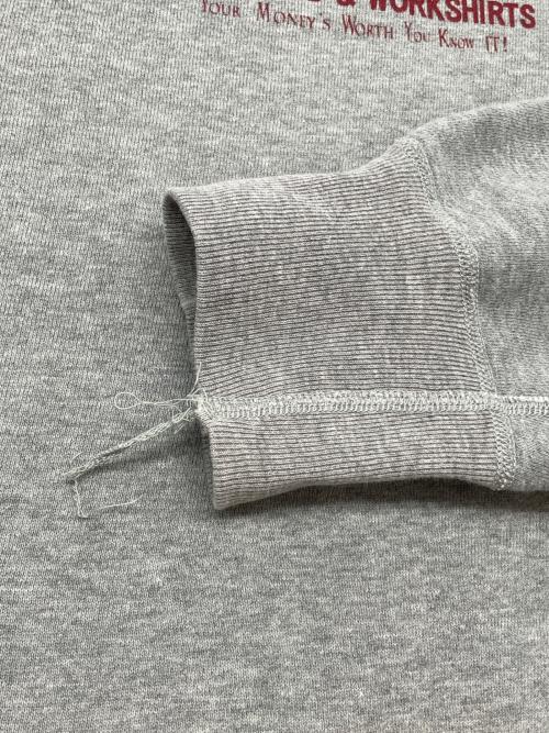 STUDIO D'ARTISAN（ステュディオダルチザン）STUDIO D'ARTISAN (ステュディオダルチザン) 両Vクルーネックスウェット グレー サイズ:Ｍの古着・服飾アイテム