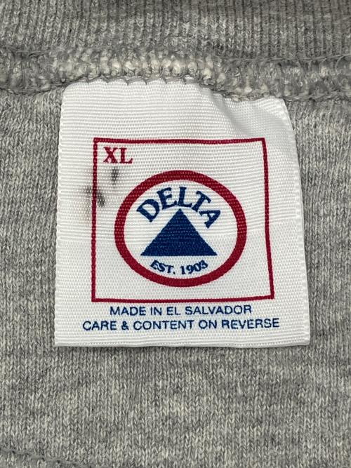 DELTA（デルタ）DELTA (デルタ) 90sプリントスウェット　古着 グレー サイズ:XLの古着・服飾アイテム