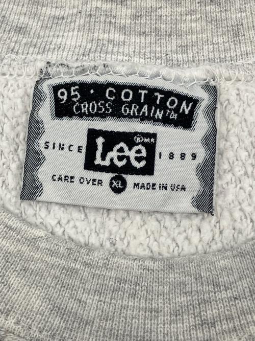 LEE（リー）LEE (リー) 90s刺繍スウェット　古着 ライトグレー サイズ:XLの古着・服飾アイテム