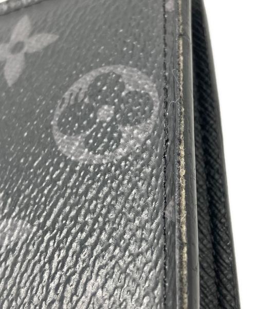 LOUIS VUITTON（ルイ ヴィトン）LOUIS VUITTON (ルイ ヴィトン) モノグラム　	ポルトフォイユ ブラザ ブラックの古着・服飾アイテム