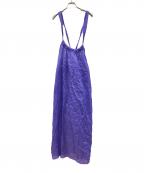 BEAUTY&YOUTHビューティーアンドユース）の古着「キャミソールワンピース　ラミーバックリボンマキシワンピース」｜パープル