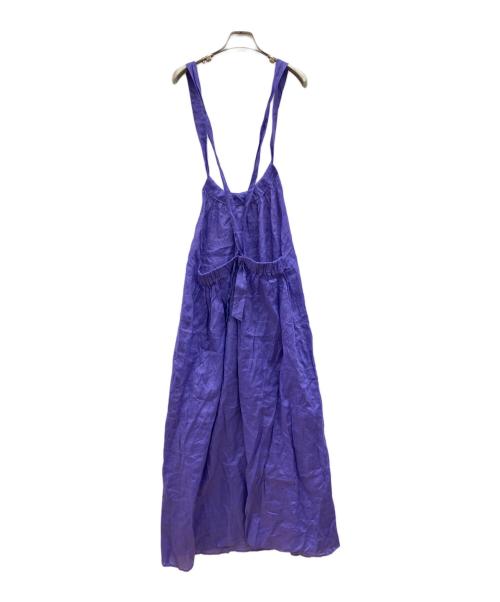 BEAUTY&YOUTH（ビューティーアンドユース）BEAUTY&YOUTH (ビューティーアンドユース) キャミソールワンピース　ラミーバックリボンマキシワンピース パープル サイズ:FREE 未使用品の古着・服飾アイテム