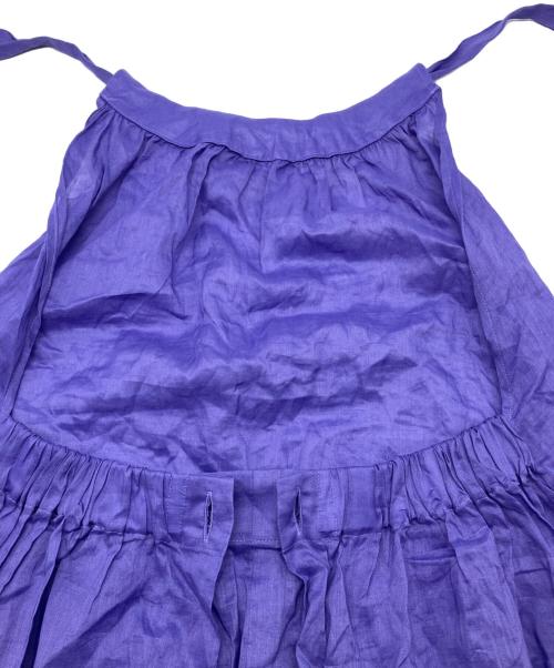 BEAUTY&YOUTH（ビューティーアンドユース）BEAUTY&YOUTH (ビューティーアンドユース) キャミソールワンピース　ラミーバックリボンマキシワンピース パープル サイズ:FREE 未使用品の古着・服飾アイテム