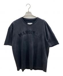 Maison Margiela（メゾンマルジェラ）の古着「半袖カットソー　オーバーサイズオーバーダイロゴTシャツ　24SS　」｜ブラック