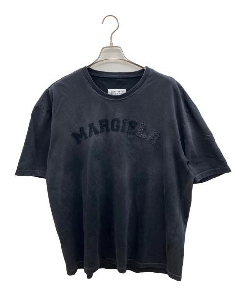 Maison Margiela（メゾンマルジェラ）Maison Margiela (メゾンマルジェラ) 半袖カットソー　オーバーサイズオーバーダイロゴTシャツ　24SS　 ブラック サイズ:Sの古着・服飾アイテム
