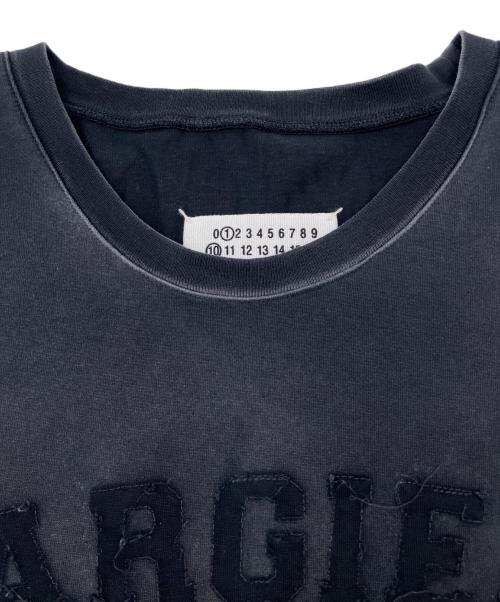 Maison Margiela（メゾンマルジェラ）Maison Margiela (メゾンマルジェラ) 半袖カットソー　オーバーサイズオーバーダイロゴTシャツ　24SS　 ブラック サイズ:Sの古着・服飾アイテム