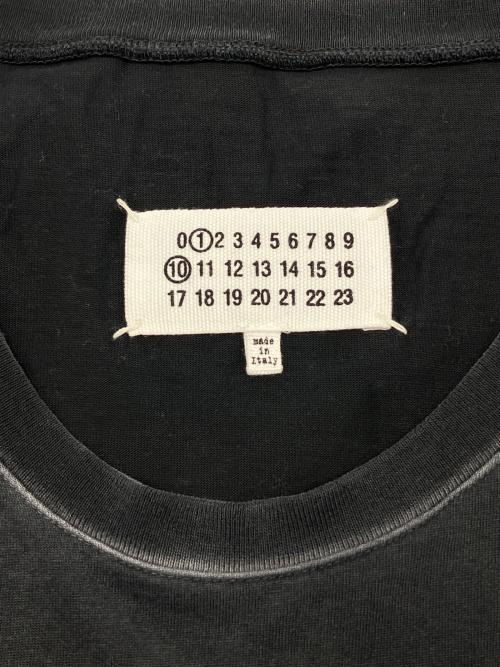 Maison Margiela（メゾンマルジェラ）Maison Margiela (メゾンマルジェラ) 半袖カットソー　オーバーサイズオーバーダイロゴTシャツ　24SS　 ブラック サイズ:Sの古着・服飾アイテム