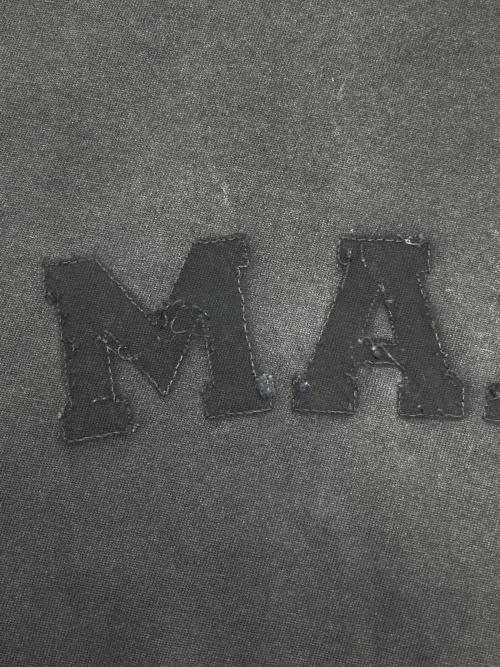 Maison Margiela（メゾンマルジェラ）Maison Margiela (メゾンマルジェラ) 半袖カットソー　オーバーサイズオーバーダイロゴTシャツ　24SS　 ブラック サイズ:Sの古着・服飾アイテム