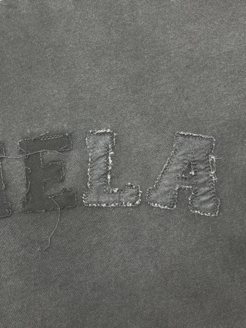 Maison Margiela（メゾンマルジェラ）Maison Margiela (メゾンマルジェラ) 半袖カットソー　オーバーサイズオーバーダイロゴTシャツ　24SS　 ブラック サイズ:Sの古着・服飾アイテム