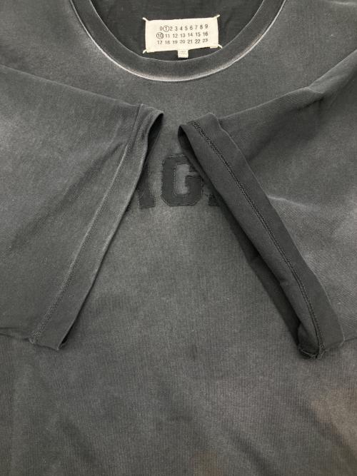 Maison Margiela（メゾンマルジェラ）Maison Margiela (メゾンマルジェラ) 半袖カットソー　オーバーサイズオーバーダイロゴTシャツ　24SS　 ブラック サイズ:Sの古着・服飾アイテム