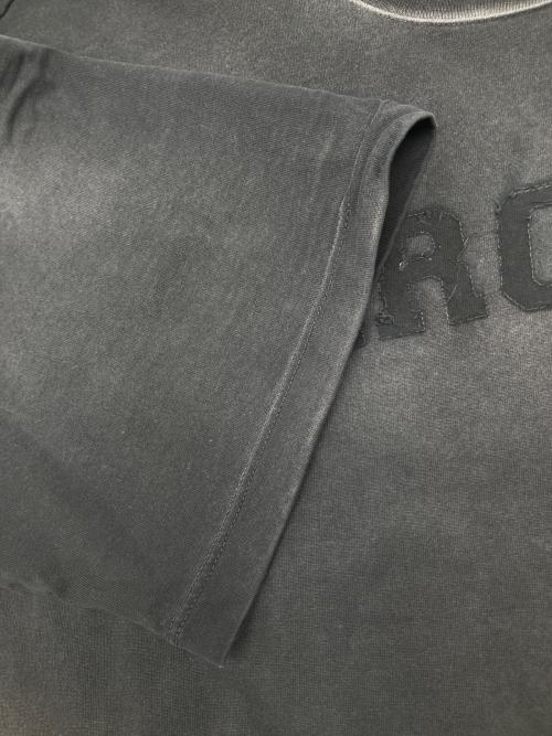 Maison Margiela（メゾンマルジェラ）Maison Margiela (メゾンマルジェラ) 半袖カットソー　オーバーサイズオーバーダイロゴTシャツ　24SS　 ブラック サイズ:Sの古着・服飾アイテム