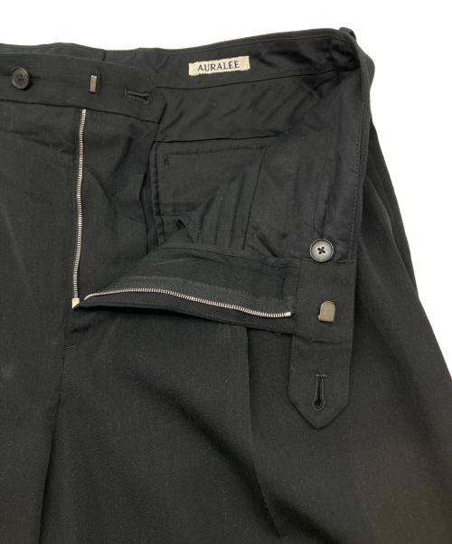 AURALEE（オーラリー）AURALEE (オーラリー) スラックス　LIGHT WOOL MAX GABARDINE TWOーTUCK SLACKS ブラック サイズ:4の古着・服飾アイテム