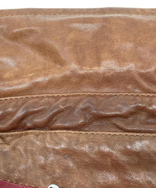 DIESEL（ディーゼル）DIESEL (ディーゼル) ラムレザージャケット ブラウン サイズ:Sの古着・服飾アイテム