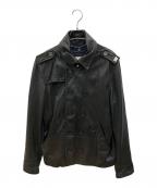 DIESELディーゼル）の古着「ラムレザージャケット」｜ブラック