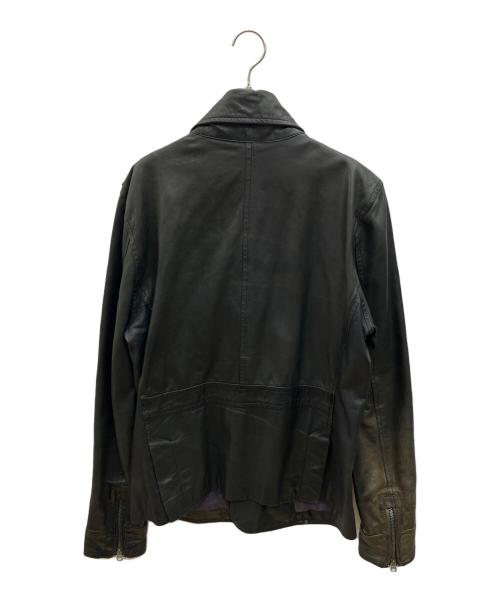 DIESEL（ディーゼル）DIESEL (ディーゼル) ラムレザージャケット ブラック サイズ:Sの古着・服飾アイテム