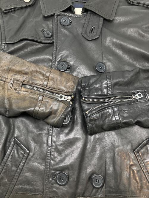 DIESEL（ディーゼル）DIESEL (ディーゼル) ラムレザージャケット ブラック サイズ:Sの古着・服飾アイテム