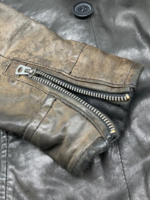 DIESEL（ディーゼル）DIESEL (ディーゼル) ラムレザージャケット ブラック サイズ:Sの古着・服飾アイテム