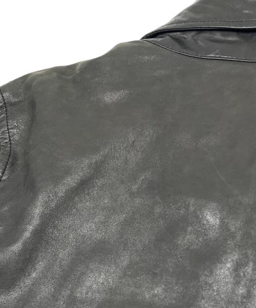 DIESEL（ディーゼル）DIESEL (ディーゼル) ラムレザージャケット ブラック サイズ:Sの古着・服飾アイテム