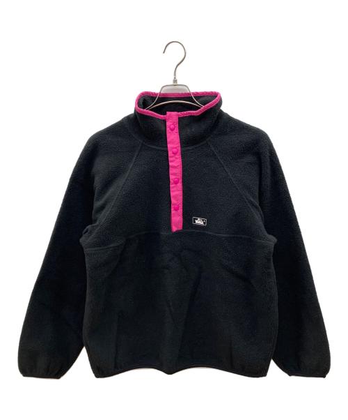 WOOLRICH（ウールリッチ）WOOLRICH (ウールリッチ) 80sフリースジャケット 紺タグ USA製 古着 ブラック×ピンク サイズ:Ｍの古着・服飾アイテム