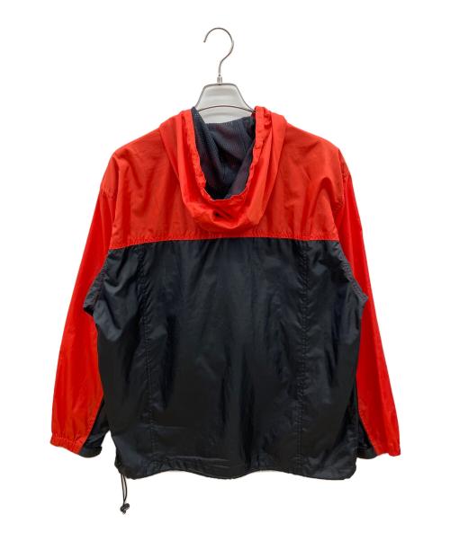 REEBOK（リーボック）REEBOK (リーボック) 90sアノラックパーカー 古着 レッド×ブラック サイズ:Ｍの古着・服飾アイテム