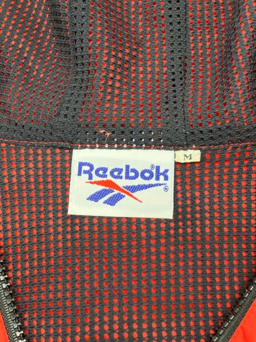 REEBOK（リーボック）REEBOK (リーボック) 90sアノラックパーカー 古着 レッド×ブラック サイズ:Ｍの古着・服飾アイテム