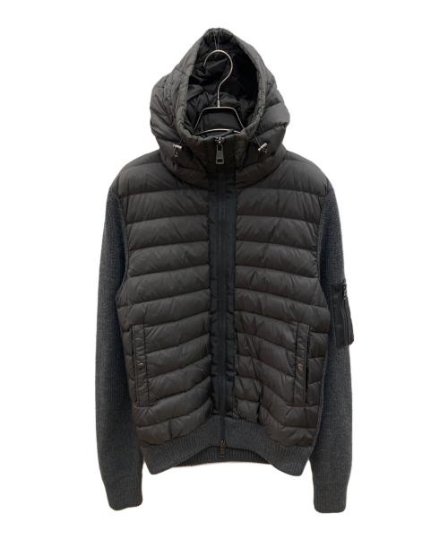 MONCLER（モンクレール）MONCLER (モンクレール) ニットダウンジャケット グレー サイズ:Lの古着・服飾アイテム