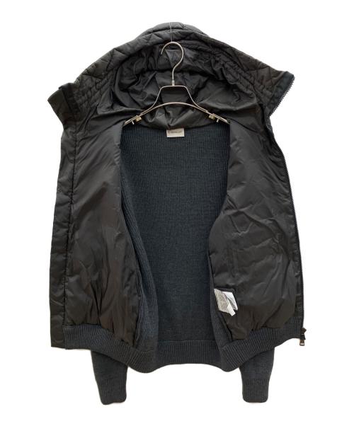 MONCLER（モンクレール）MONCLER (モンクレール) ニットダウンジャケット グレー サイズ:Lの古着・服飾アイテム