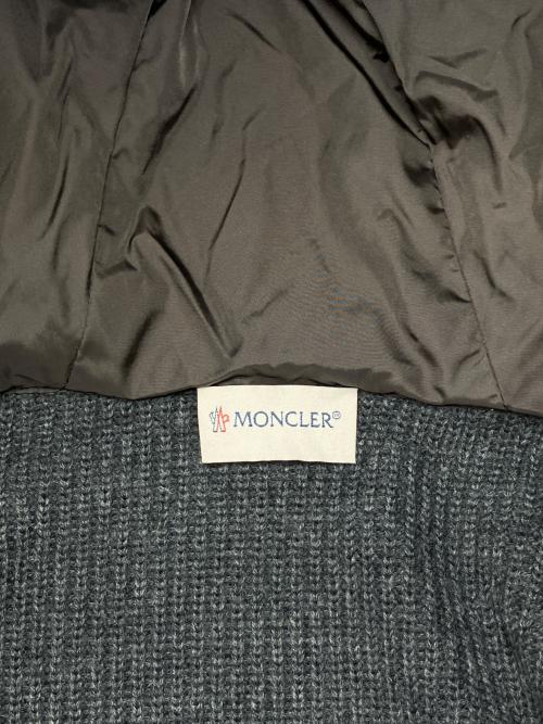 MONCLER（モンクレール）MONCLER (モンクレール) ニットダウンジャケット グレー サイズ:Lの古着・服飾アイテム