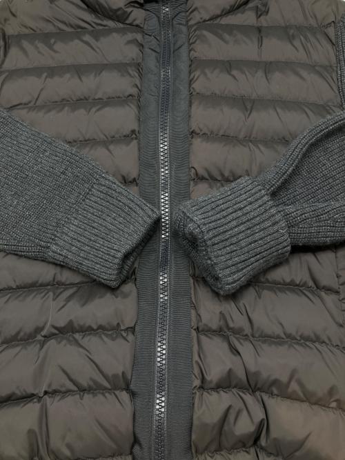 MONCLER（モンクレール）MONCLER (モンクレール) ニットダウンジャケット グレー サイズ:Lの古着・服飾アイテム