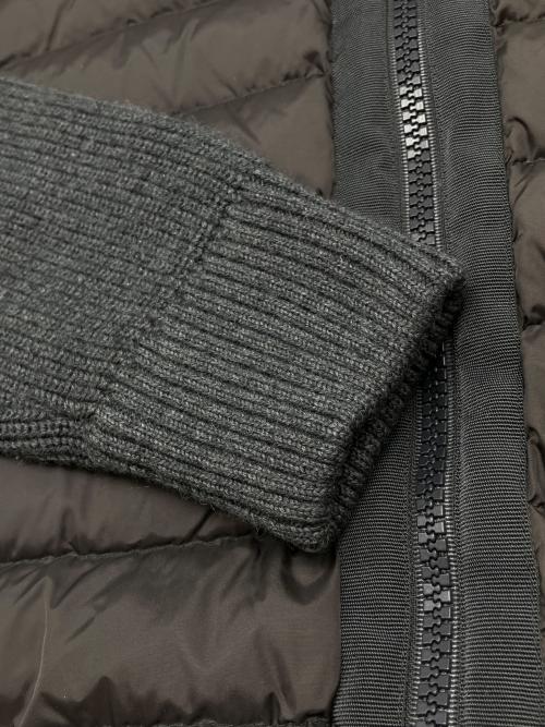 MONCLER（モンクレール）MONCLER (モンクレール) ニットダウンジャケット グレー サイズ:Lの古着・服飾アイテム
