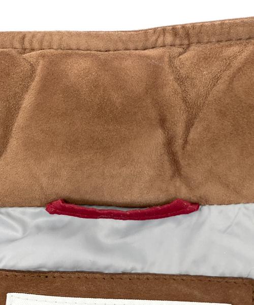 BRUNELLO CUCINELLI（ブルネロクチネリ）BRUNELLO CUCINELLI (ブルネロクチネリ) レザーダウンベスト ブラウン サイズ:Sの古着・服飾アイテム