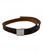 LOUIS VUITTONルイ ヴィトン）の古着「ダミエ　サンチュール キャレ」｜ブラウン