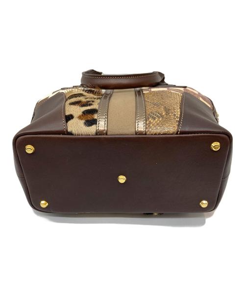 ATAO（アタオ）ATAO (アタオ) アップルハンドバッグ クラシックショコラ ブラウン×ベージュの古着・服飾アイテム