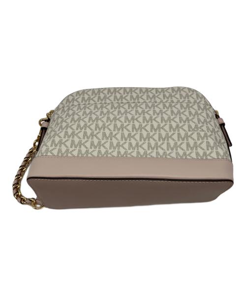 MICHAEL KORS（マイケル・コース）MICHAEL KORS (マイケル・コース) ショルダーバッグ ホワイト×ピンクの古着・服飾アイテム