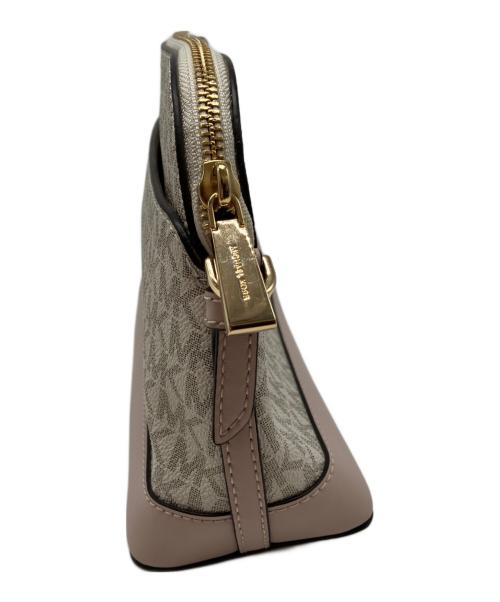 MICHAEL KORS（マイケル・コース）MICHAEL KORS (マイケル・コース) ショルダーバッグ ホワイト×ピンクの古着・服飾アイテム