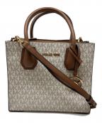 MICHAEL KORSマイケル・コース）の古着「2WAYショルダーバッグ」｜ホワイト×ブラウン