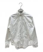 POLO RALPH LAURENポロ・ラルフローレン）の古着「80sボタンダウンシャツ 緑タグ 古着」｜ホワイト