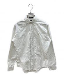 POLO RALPH LAUREN（ポロ・ラルフローレン）の古着「80sボタンダウンシャツ 緑タグ 古着」｜ホワイト