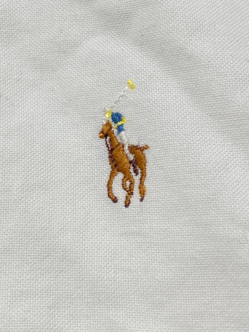 POLO RALPH LAUREN（ポロ・ラルフローレン）POLO RALPH LAUREN (ポロ・ラルフローレン) 80sボタンダウンシャツ 緑タグ 古着 ホワイト サイズ:18の古着・服飾アイテム
