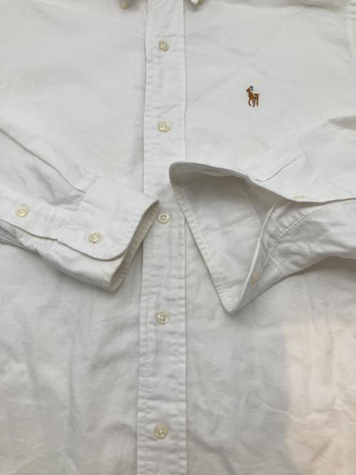POLO RALPH LAUREN（ポロ・ラルフローレン）POLO RALPH LAUREN (ポロ・ラルフローレン) 80sボタンダウンシャツ 緑タグ 古着 ホワイト サイズ:18の古着・服飾アイテム