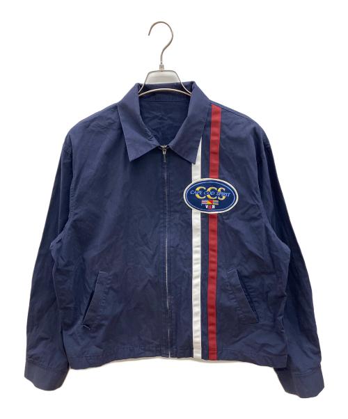 VAN JAC（ヴァン・ヂャケット）VAN JAC (ヴァン・ヂャケット) 90sジップコットンジャケット　古着 ネイビー サイズ:Lの古着・服飾アイテム