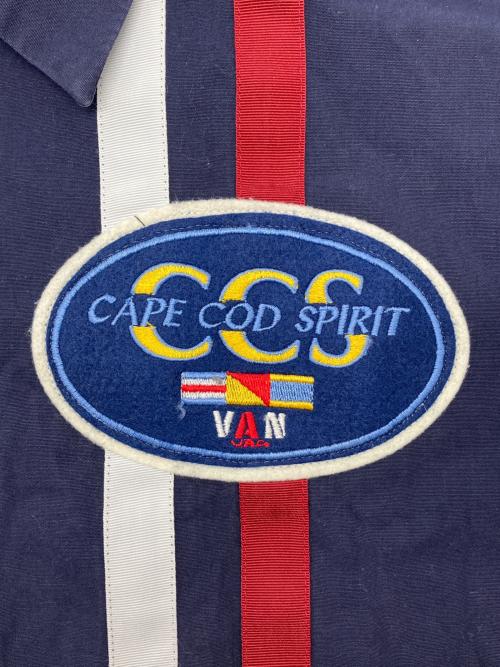 VAN JAC（ヴァン・ヂャケット）VAN JAC (ヴァン・ヂャケット) 90sジップコットンジャケット　古着 ネイビー サイズ:Lの古着・服飾アイテム