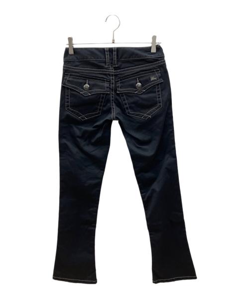 BURBERRY BLUE LABEL（バーバリー ブルー レーベル）BURBERRY BLUE LABEL (バーバリー ブルー レーベル) ローライズフレアパンツ　Y2K ブラック サイズ:38の古着・服飾アイテム
