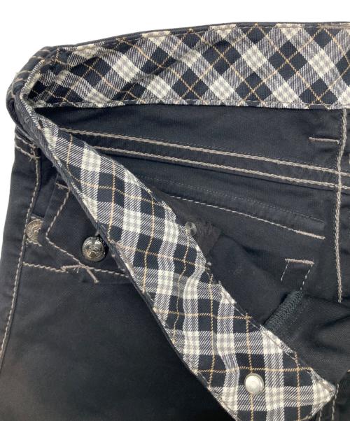 BURBERRY BLUE LABEL（バーバリー ブルー レーベル）BURBERRY BLUE LABEL (バーバリー ブルー レーベル) ローライズフレアパンツ　Y2K ブラック サイズ:38の古着・服飾アイテム