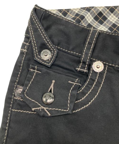 BURBERRY BLUE LABEL（バーバリー ブルー レーベル）BURBERRY BLUE LABEL (バーバリー ブルー レーベル) ローライズフレアパンツ　Y2K ブラック サイズ:38の古着・服飾アイテム