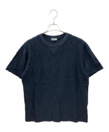 Christian Dior（クリスチャン ディオール）の古着「オブリークジャガードパイルTシャツ」｜ネイビー