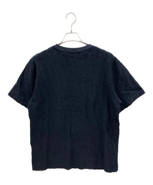 Christian Dior（クリスチャン ディオール）Christian Dior (クリスチャン ディオール) オブリークジャガードパイルTシャツ ネイビー サイズ:Ｍの古着・服飾アイテム