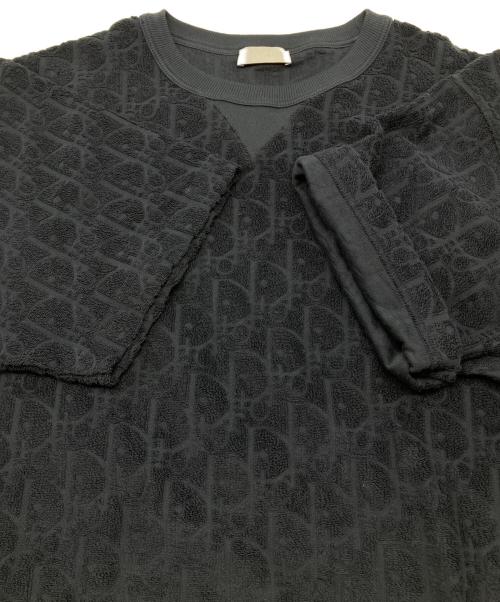 Christian Dior（クリスチャン ディオール）Christian Dior (クリスチャン ディオール) オブリークジャガードパイルTシャツ ネイビー サイズ:Ｍの古着・服飾アイテム